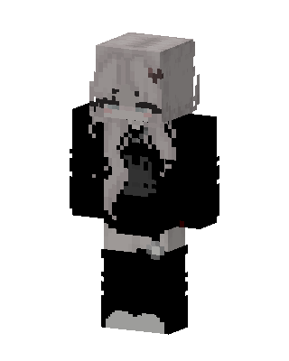 Ash Goth Girl skin, 3D preview