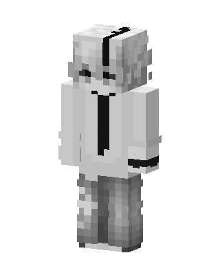 Monochrome Boy skin, 3D preview