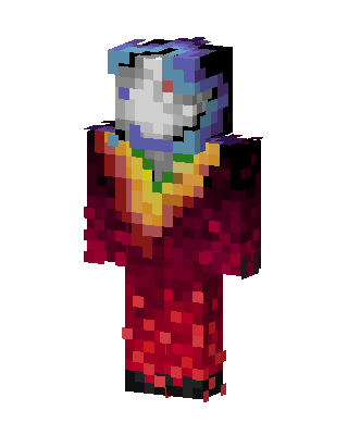 Crimson Jester skin, 3D preview