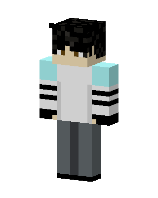White Player Boy skin, 3D preview