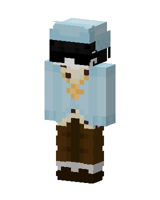 Blue Player Boy skin, 3D preview