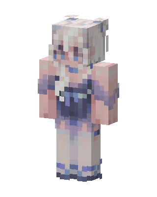 White Cutie Girl Minecraft white skin