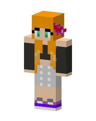 Ginger Bow Girl skin, 3D preview