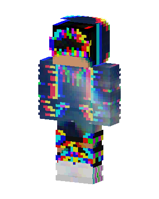 Glitch Hacker Minecraft skin