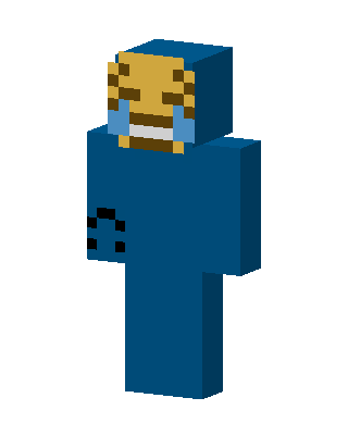 Blue Costume Boy skin, 3D preview