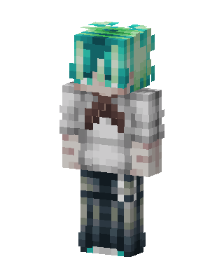 Teal Player skin, 3D preview