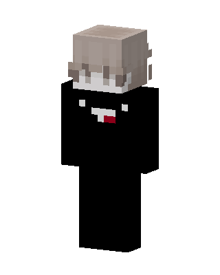Black Villain Minecraft goth skin