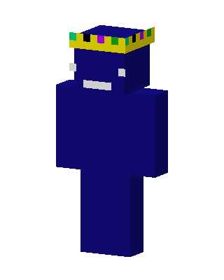 Blue With Crown skin, 3D preview