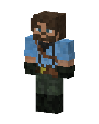 Bearded Adventurer skin, 3D preview