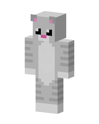 Gray Tabby Cat skin, 3D preview