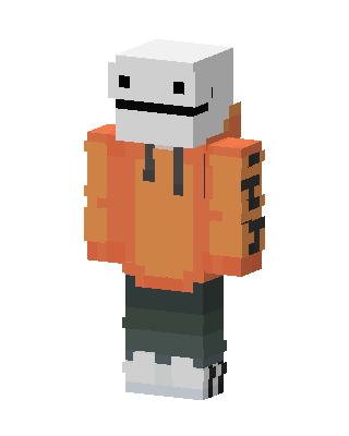Dream Orange Hoodie skin, 3D preview