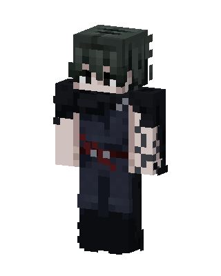 Black Ninja Boy skin, 3D preview