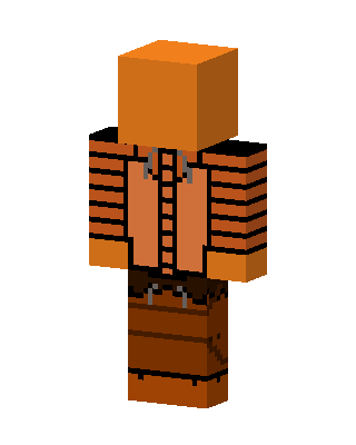 Orange Prisoner Minecraft skin