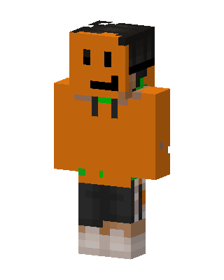 Pumpkin Hoodie Minecraft skin