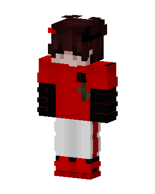 Red Holiday Girl Minecraft Christmas skin
