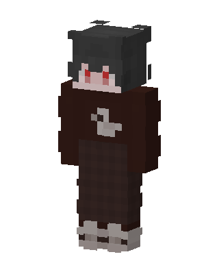 Red Eyed Hoodie skin, 3D preview