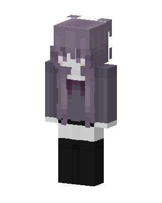 Gray Villain Girl Minecraft skin