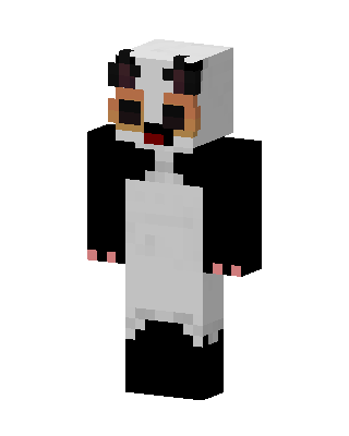 Panda Onesie skin, 3D preview