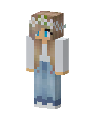Flower Crown Girl Minecraft skin