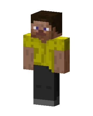 Yellow Shirt Steve Minecraft skin