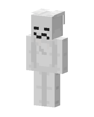 White Ghost Bunny skin, 3D preview