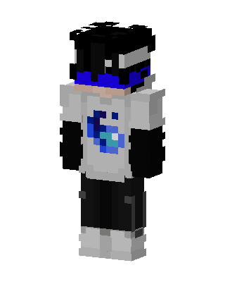 Blue Visor Hoodie skin, 3D preview