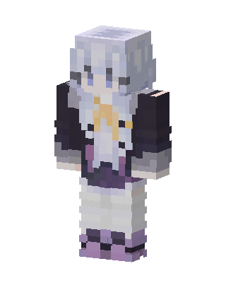 Silver Maiden skin, 3D preview