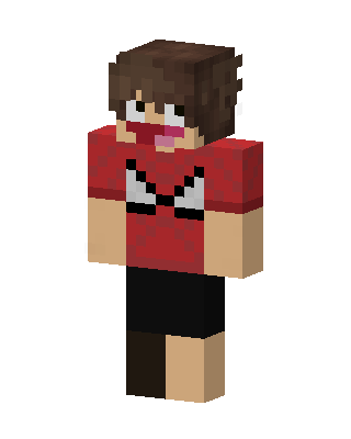 Red Player Girl skin, 3D preview
