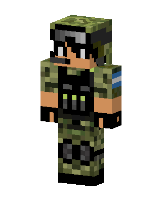 Camo Soldier skin, 3D preview