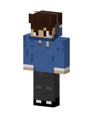 Blue Gamer Boy Minecraft blue skin
