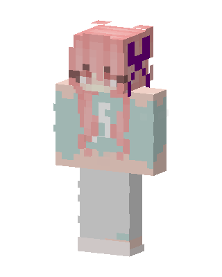 Pastel Bunny Girl skin, 3D preview