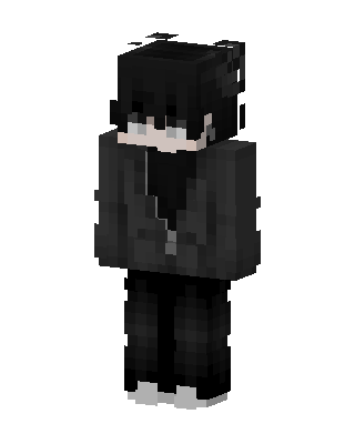 Shadow Hoodie Boy skin, 3D preview