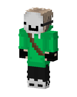 Green Player Boy skin, 3D preview