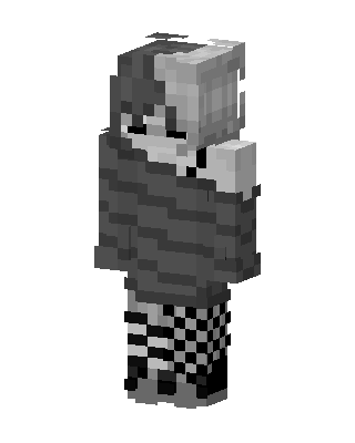 Monochrome Hoodie skin, 3D preview