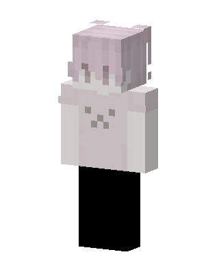 White Player Girl skin, 3D preview