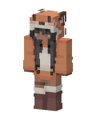 Fox Hoodie Girl Minecraft skin