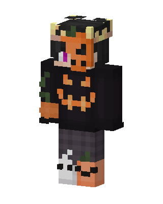 Pumpkin Hoodie Minecraft Halloween skin