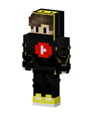 Yellow Black Hoodie Minecraft skin
