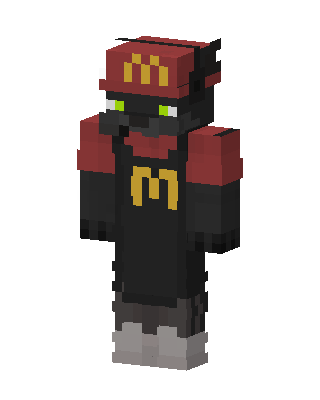 Toothless Fast Food skin, 3D preview