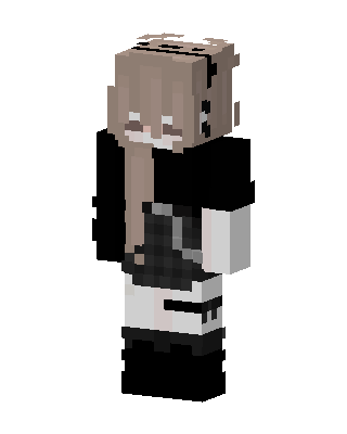 Goth Hoodie Girl Minecraft skin