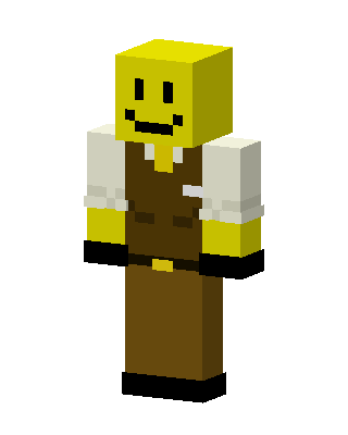 Smiley Waiter skin, 3D preview
