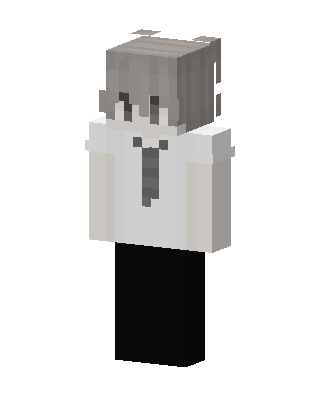 White Player Girl skin, 3D preview