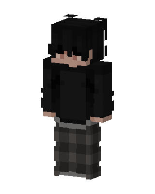 Dark Plaid Boy skin, 3D preview