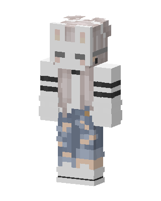 Bunny Hoodie Girl Minecraft cat girl skin