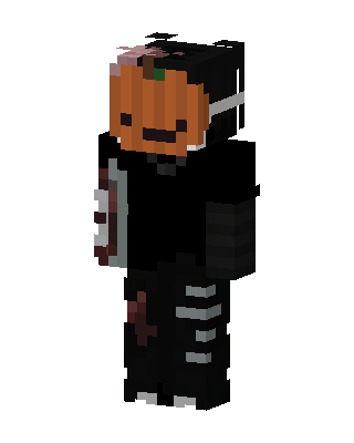 Pumpkin Head skin, 3D preview