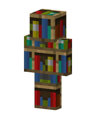 Bookshelf Man skin, 3D preview