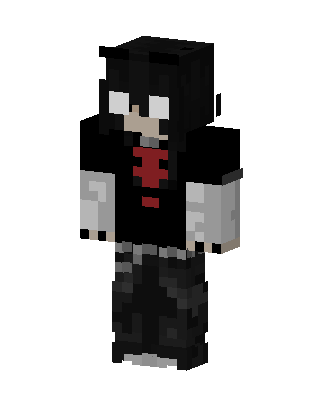 Black Villain Boy skin, 3D preview