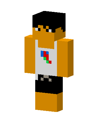 Orange Player Boy Minecraft skin