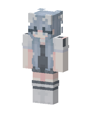 Frost Cat Girl skin, 3D preview