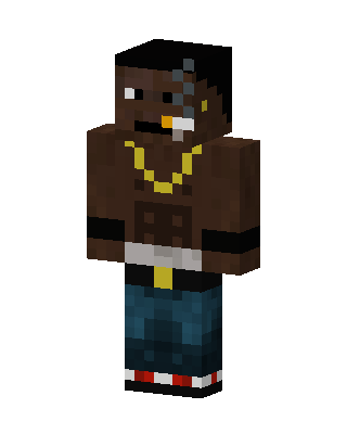 Brown Player Boy skin, 3D preview